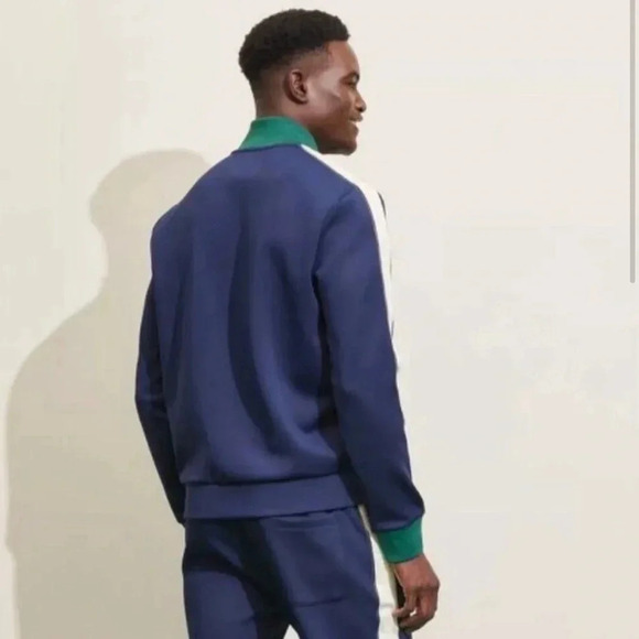 NWT Prince Men’s Pickleball Front Full Zip Warm-up Jacket Size XXL Navy White - Picture 2 of 8